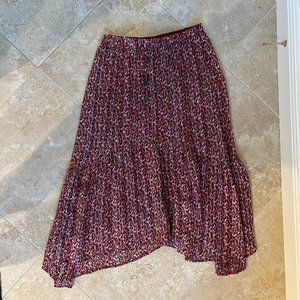 ba&sh Printed Midi Skirt